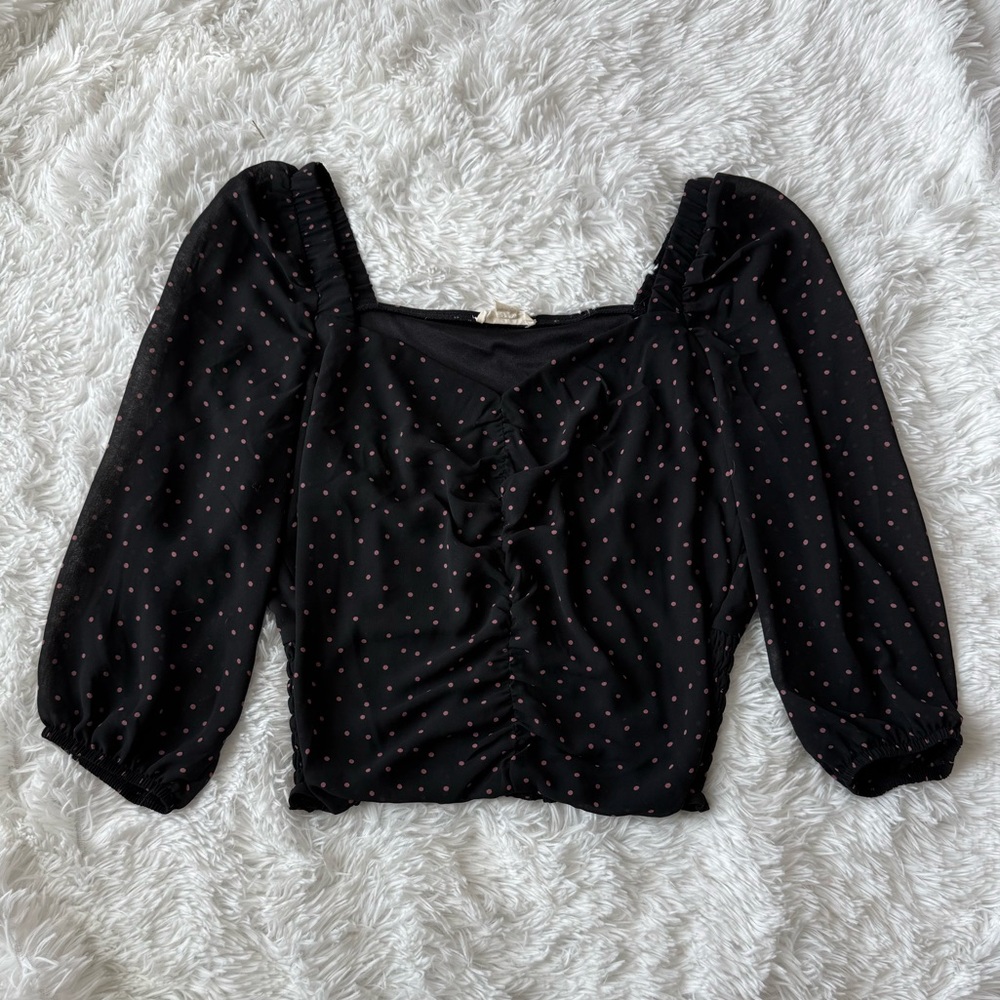 NWOT The General Good Ruched Blouse - Picture 7 of 9